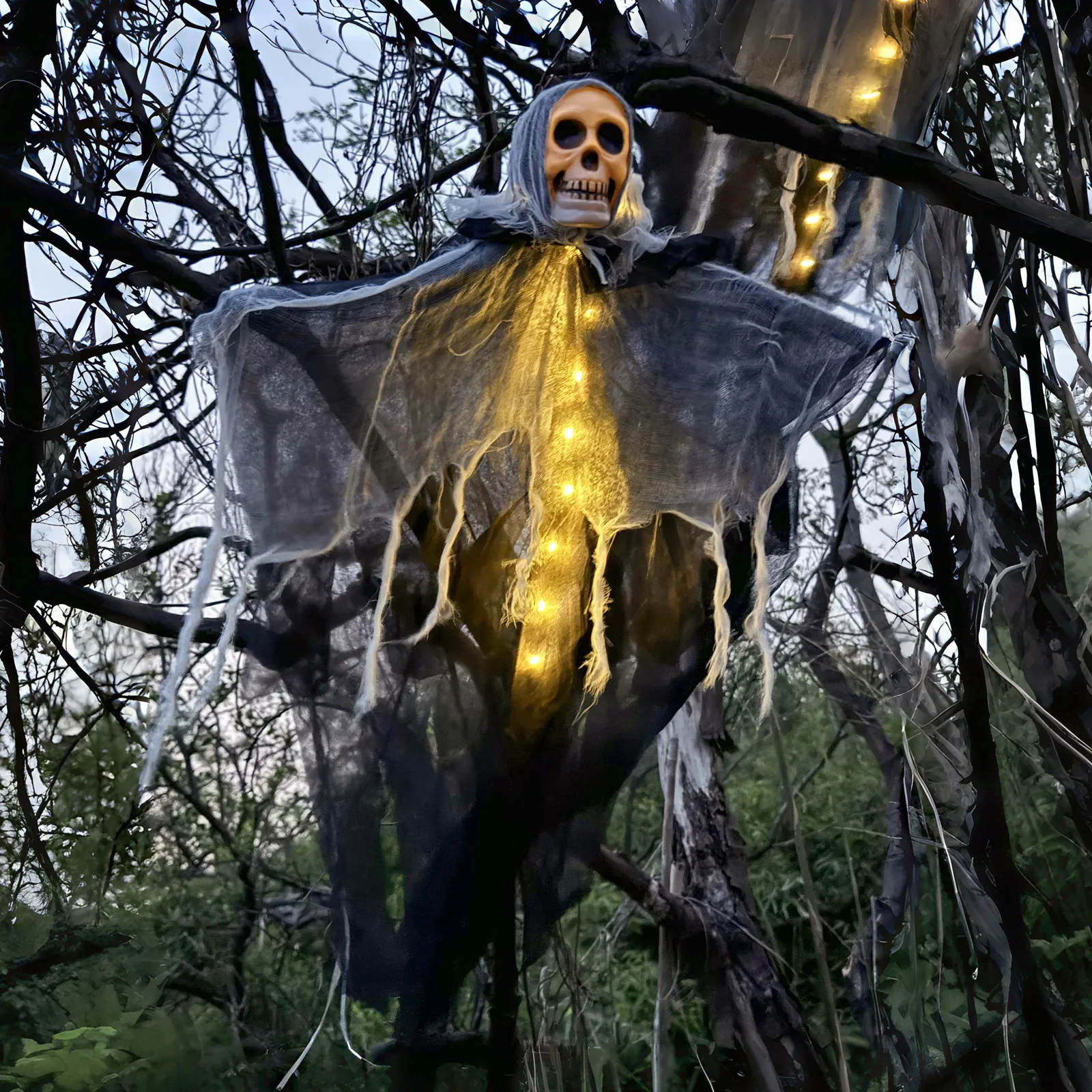 🔥 Halloween Sale 49% OFF🔥 💀Halloween Fabric Skull Decorative Lamp