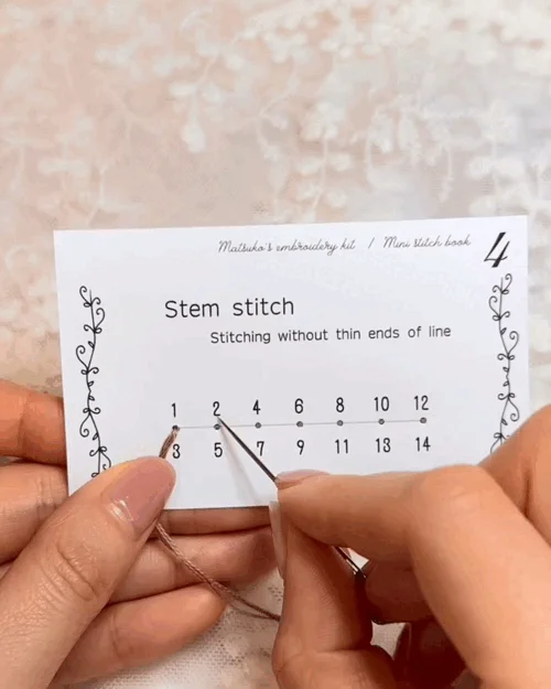 🔥Hot Sale 50% Off🔥Creative Mini Embroidery Sewing Stitch Learning Card Book 📖