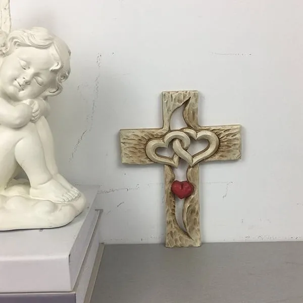 ❤️ Cross - intertwined hearts - Forever Love