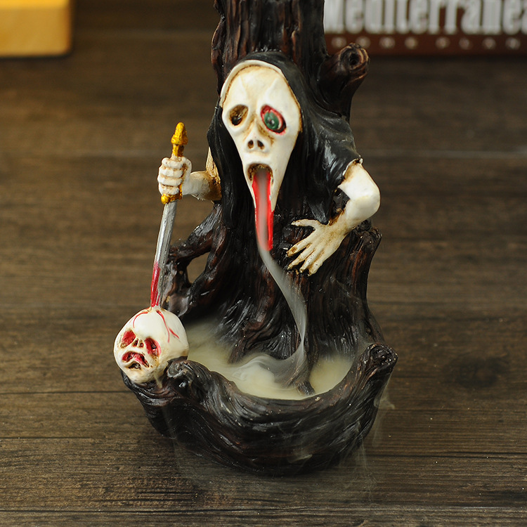 Horror Witch Magic Incense Burner Decoration