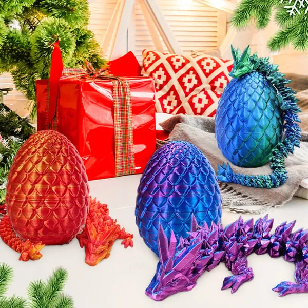 🐉3D-Printed Articulated Crystal Dragon