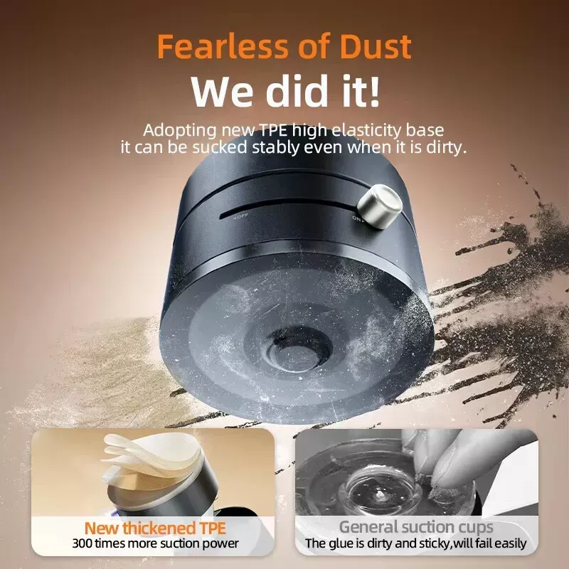 Magnetic Phone Holder with Vacuum Suction