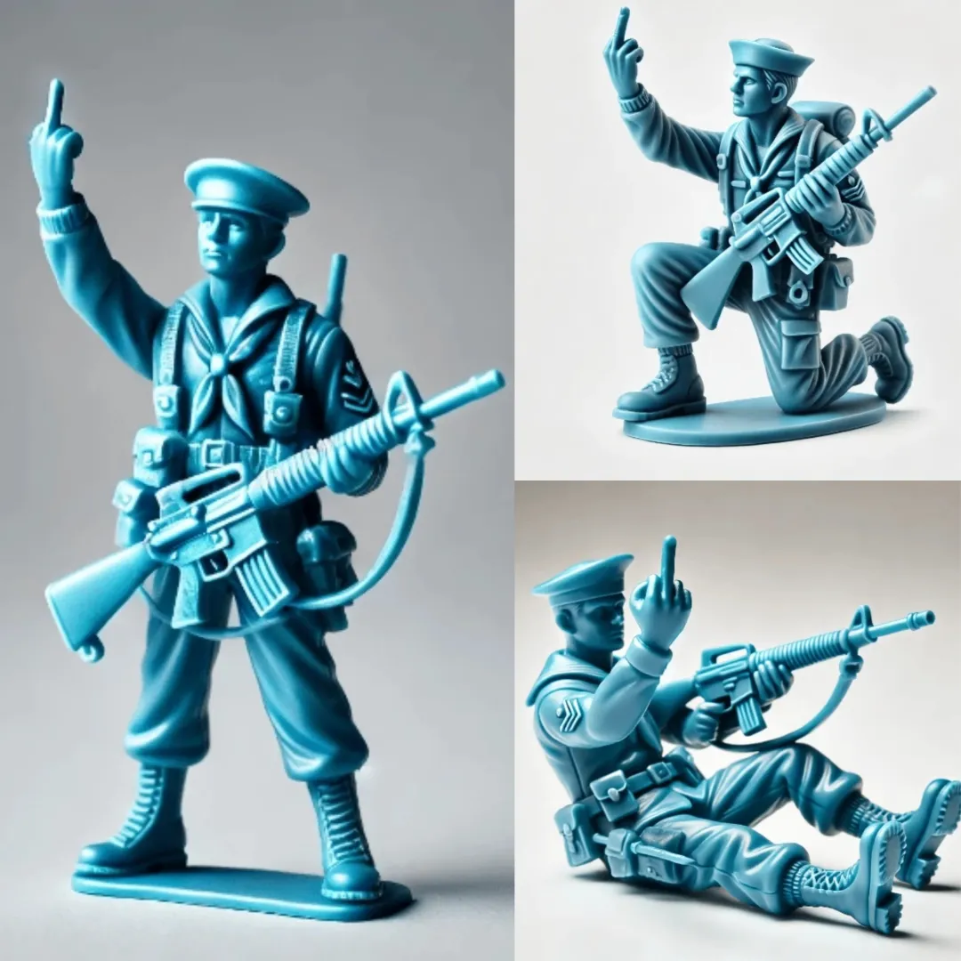 🤣Funny Green Army Men