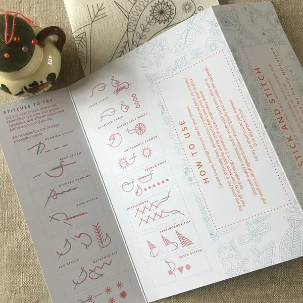 🧶Water soluble embroidery transfers