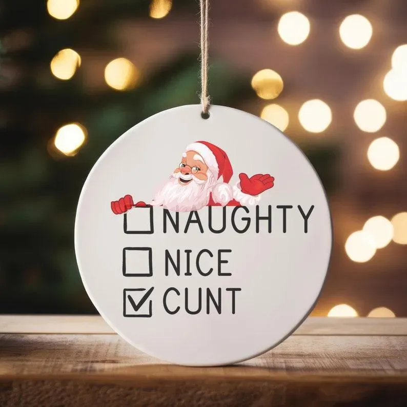 🤣Funny Adult Christmas Ornament🎄