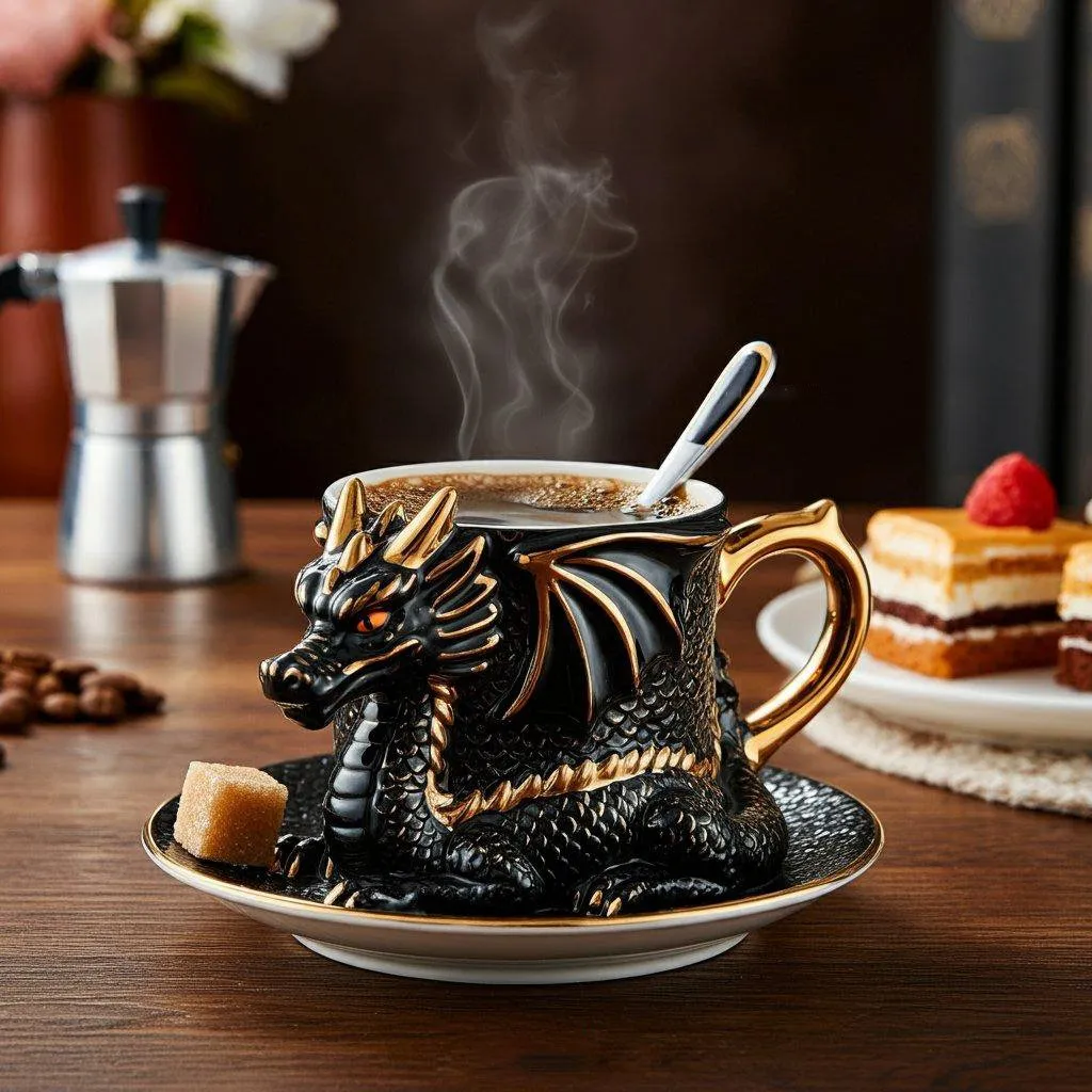 🐉☕️Dragon Shaped Coffee Cup