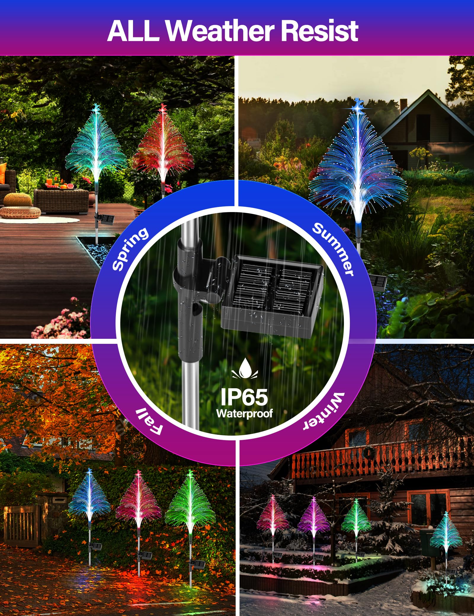 Changing Solar Christmas Tre