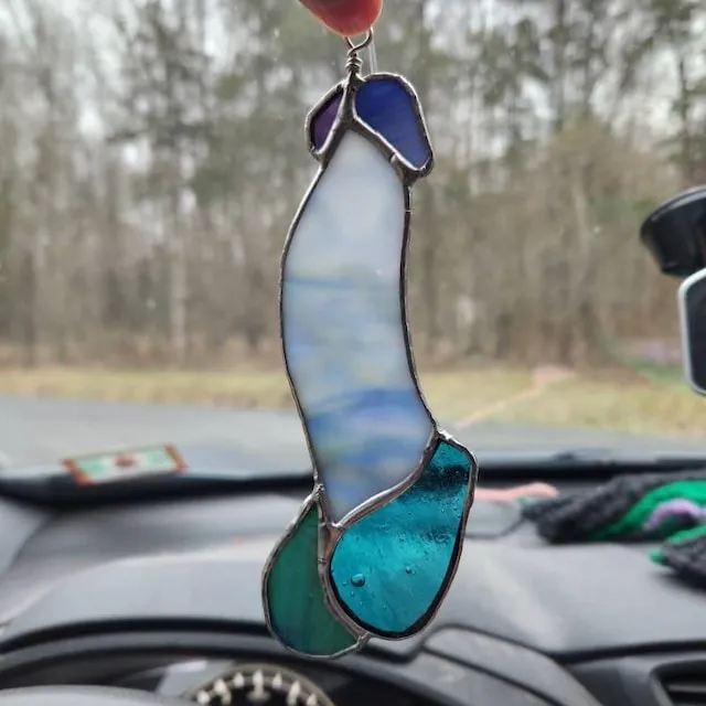 🤣Funny Stained Glass Penis Suncatcher🤣