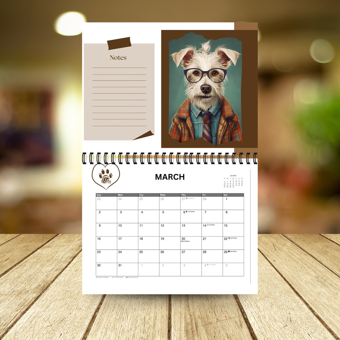 2025 Dog Calendar