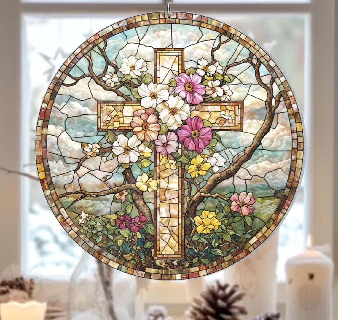 Cross Window Hanging