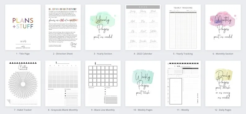 📚ADHD Planner Starter Kit - 3 Month Starter Kit