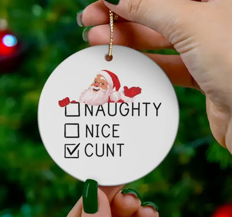 🤣Funny Adult Christmas Ornament🎄