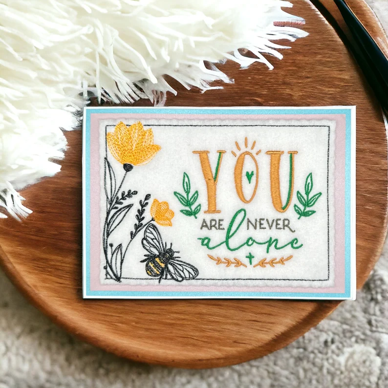 Inspirational Embroidery Greeting Cards