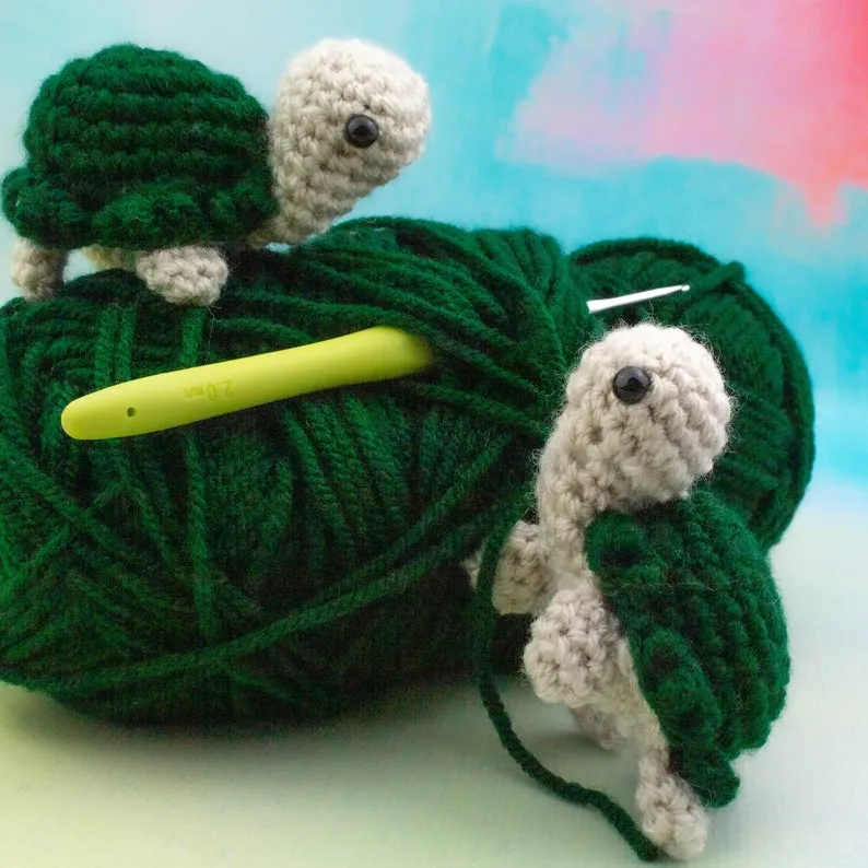 Crochet Travel Turtle Gift Keychain Gifts