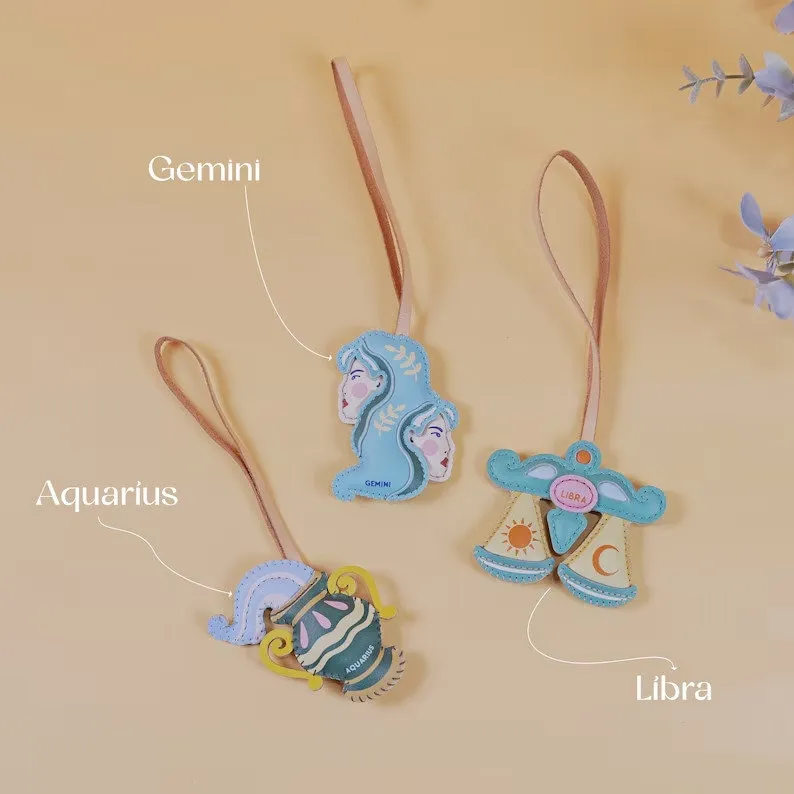 🌟Zodiac Signs Purse Charm Chain
