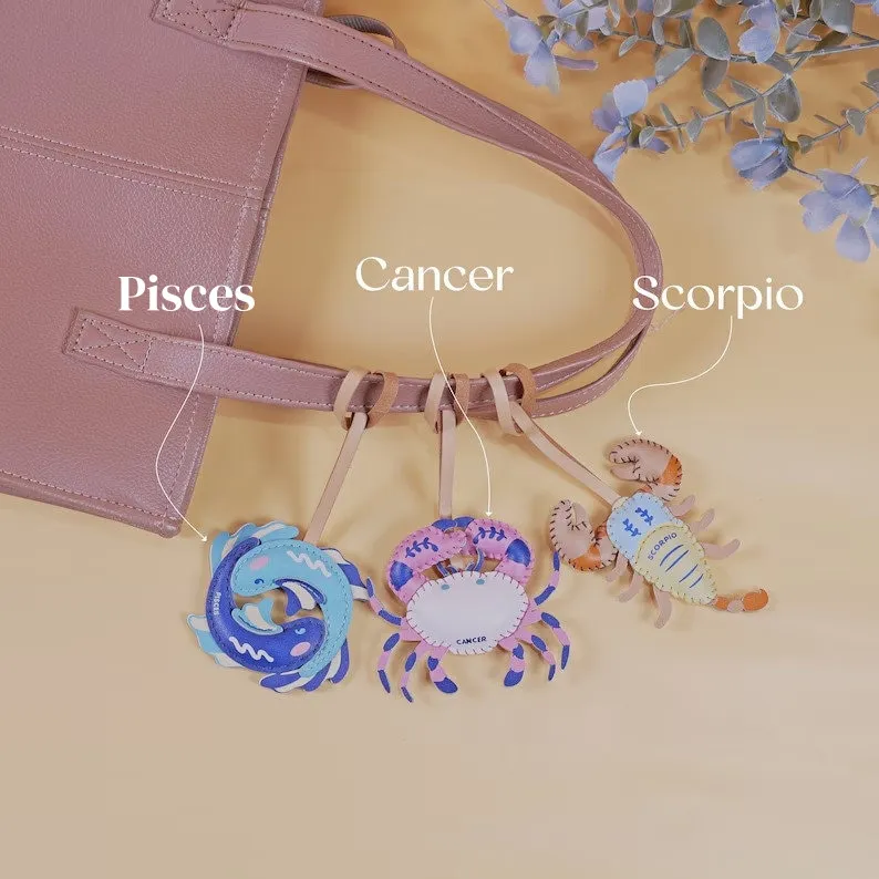🌟Zodiac Signs Purse Charm Chain