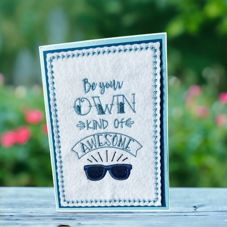 Inspirational Embroidery Greeting Cards
