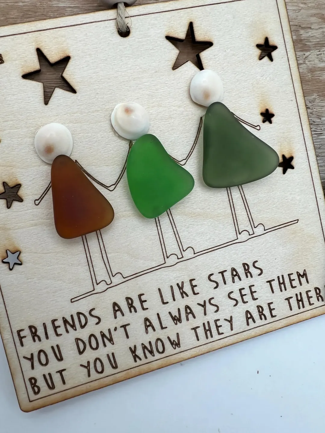 🌊Friendship Sea Glass Ornament 🎁