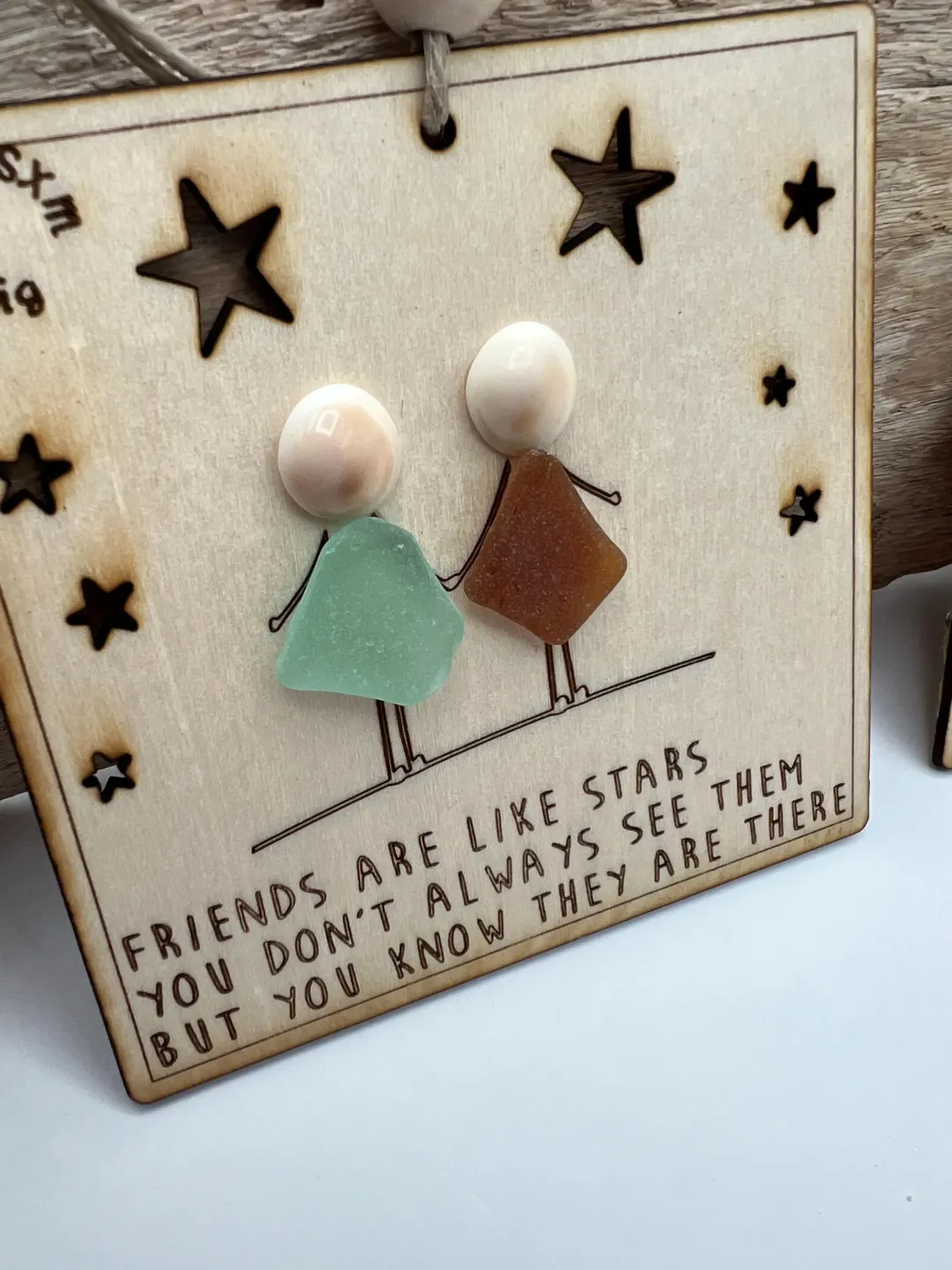 🌊Friendship Sea Glass Ornament 🎁