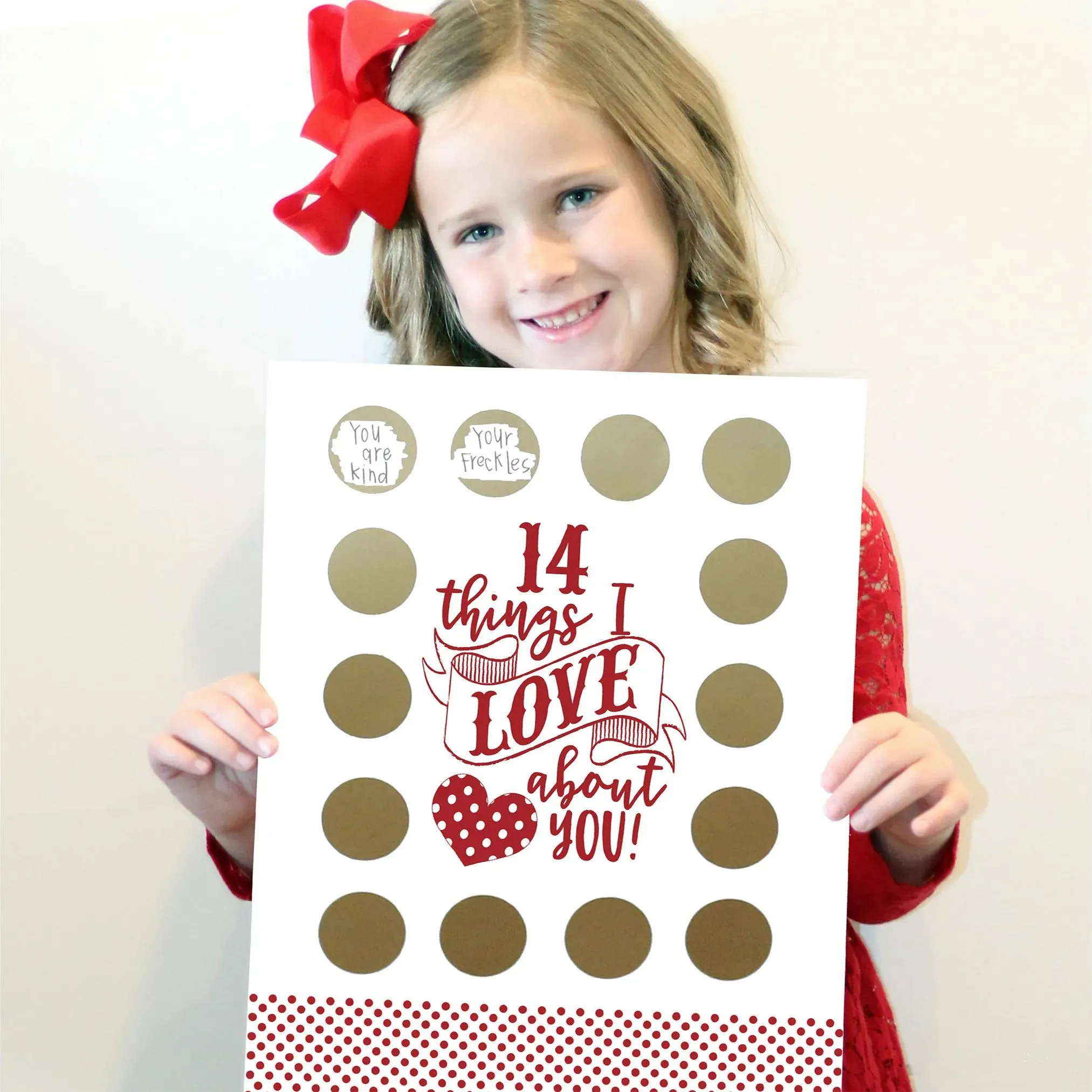 Valentine's Scratch Off Advent "14 things I love about you!"