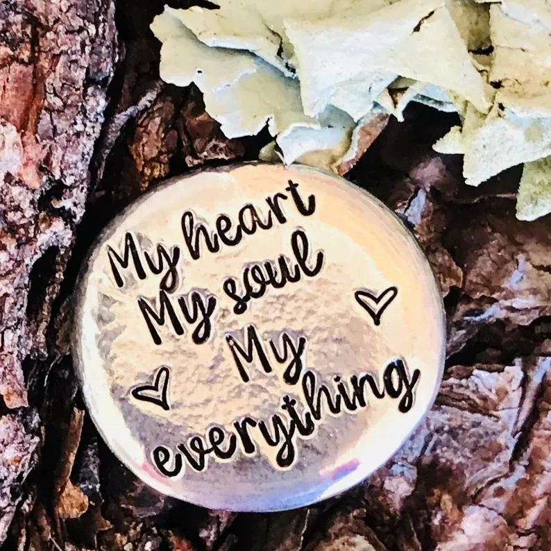 Heartfelt Pewter Pocket Tokens