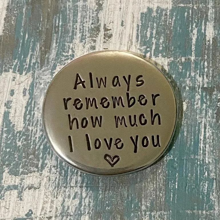 Heartfelt Pewter Pocket Tokens