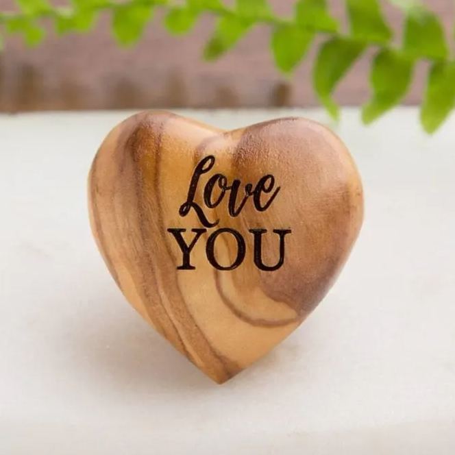 💖Pocket Hug Wooden Heart Token-Unique Gift