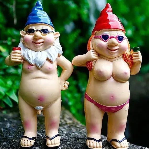 ✨Hot Sale-Naughty Garden Gnome Funny Statue