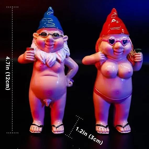 ✨Hot Sale-Naughty Garden Gnome Funny Statue