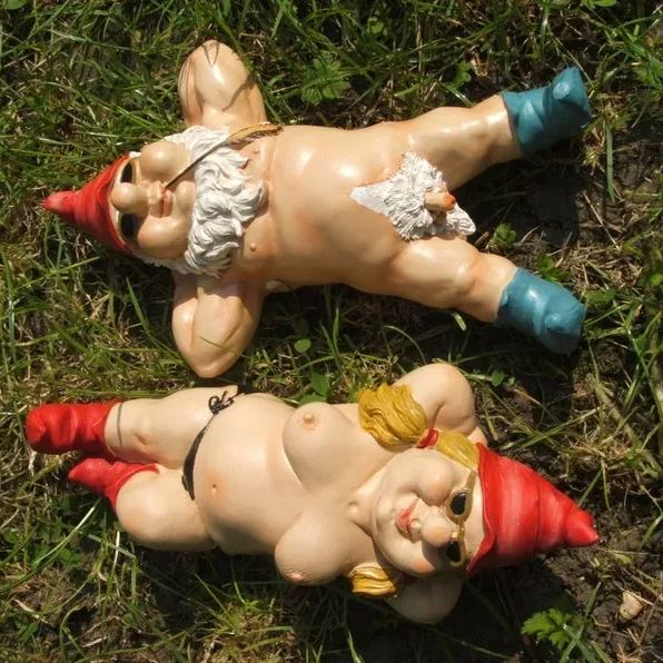 ✨Hot Sale-Naughty Garden Gnome Funny Statue