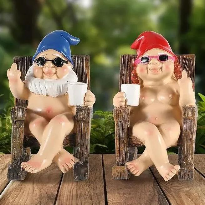 ✨Hot Sale 50% Off✨Naughty Garden Gnome Funny Statue