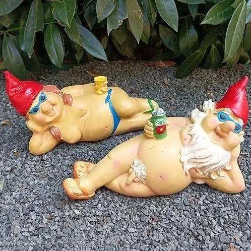 ✨Hot Sale 50% Off✨Naughty Garden Gnome Funny Statue