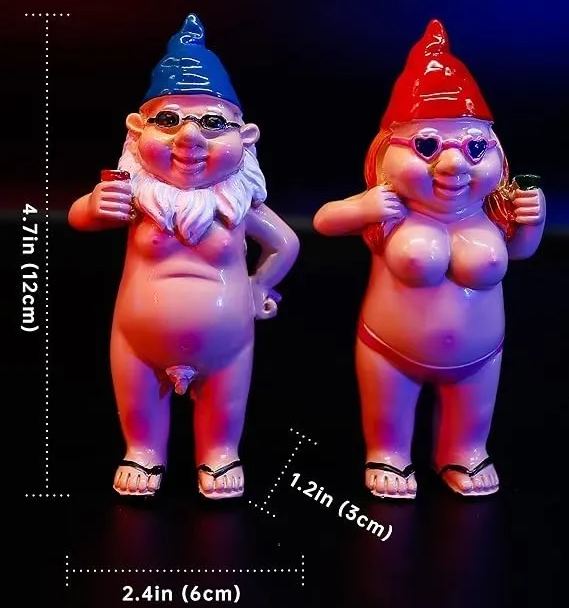 ✨Hot Sale 50% Off✨Naughty Garden Gnome Funny Statue