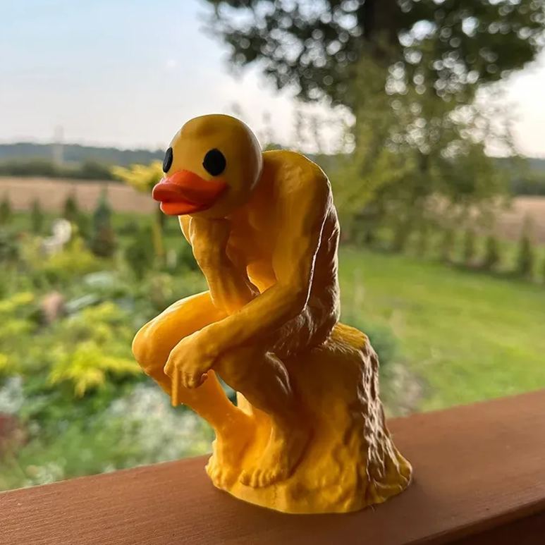 🔥49% Off🔥 Creative thinking duck with raised middle finger ornament