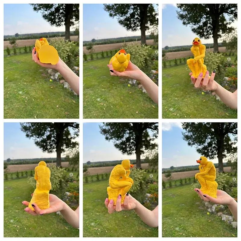 🔥49% Off🔥 Creative thinking duck with raised middle finger ornament
