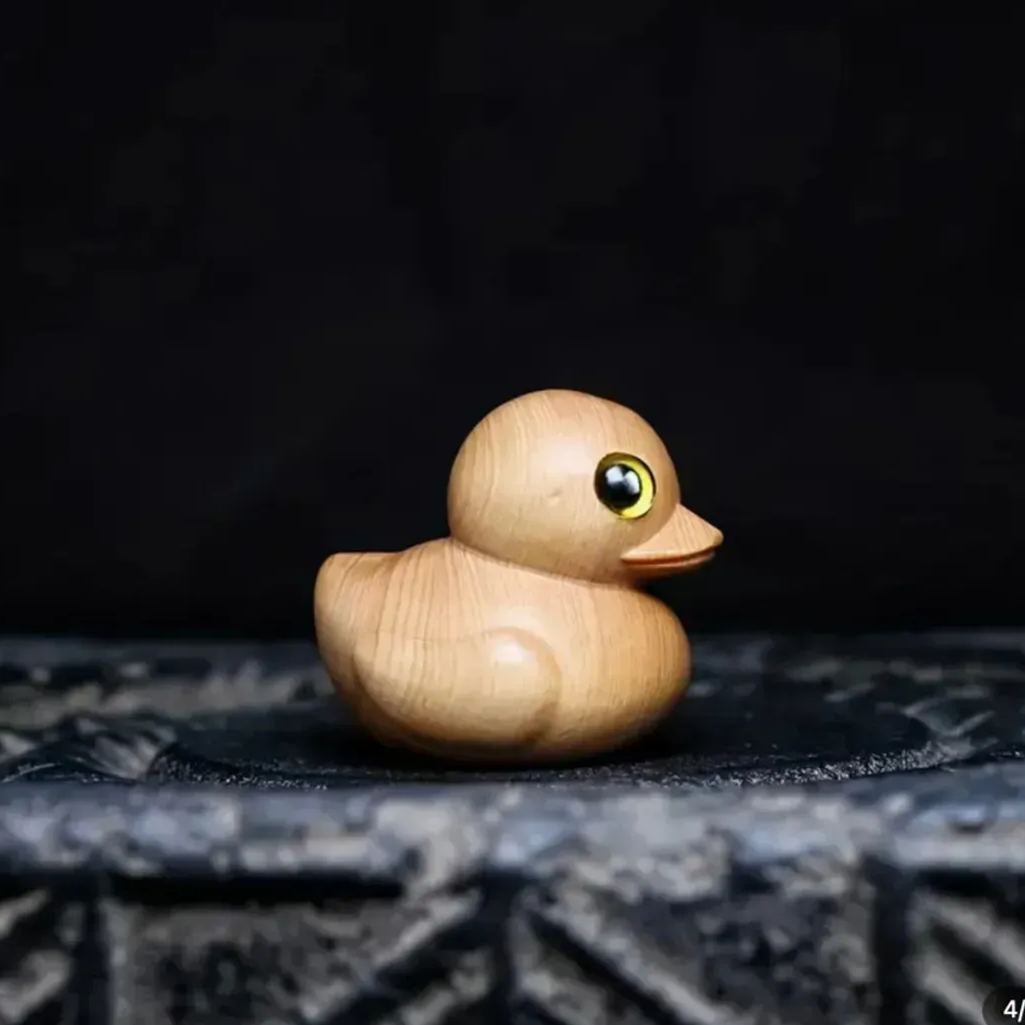 🦆Handmade Wooden Rubber Duck✨