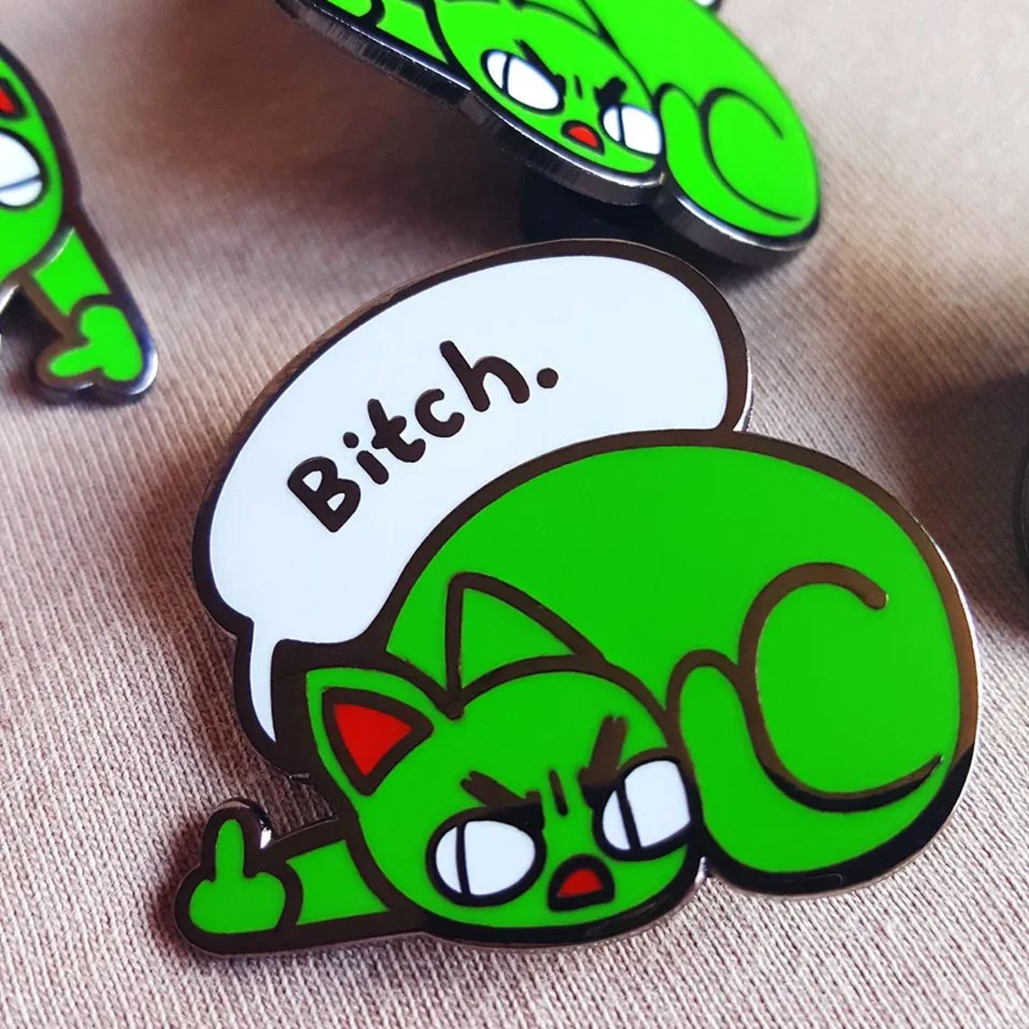 Rebellious Kitten Pin