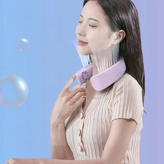 🔥50% Sale🔥TEC Ice Porcelain Cooling Portable Hanging Neck Fan❄️