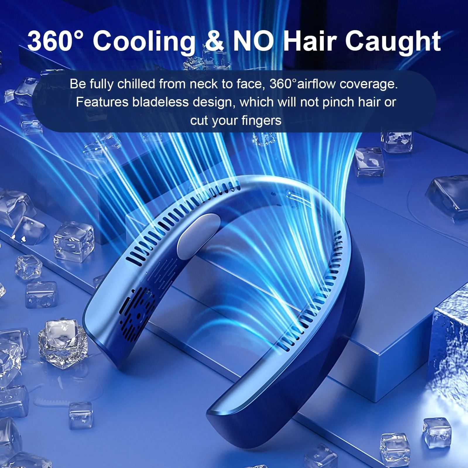 🔥50% Sale🔥TEC Ice Porcelain Cooling Portable Hanging Neck Fan❄️