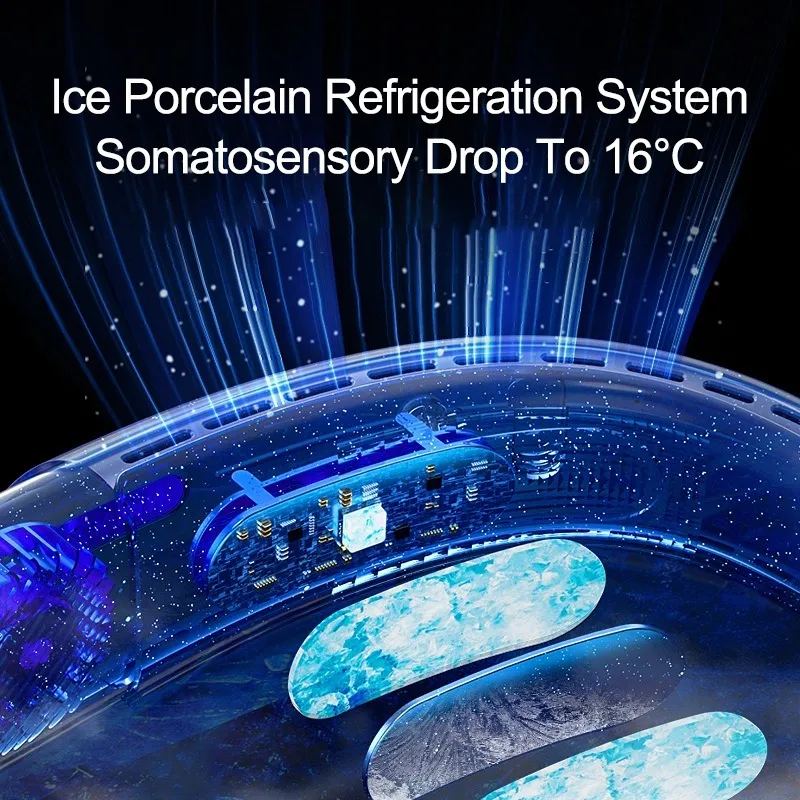 🔥50% Sale🔥TEC Ice Porcelain Cooling Portable Hanging Neck Fan❄️