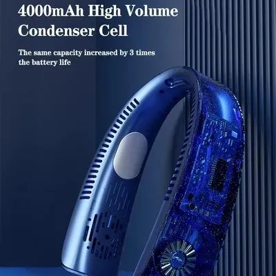 🔥50% Sale🔥TEC Ice Porcelain Cooling Portable Hanging Neck Fan❄️