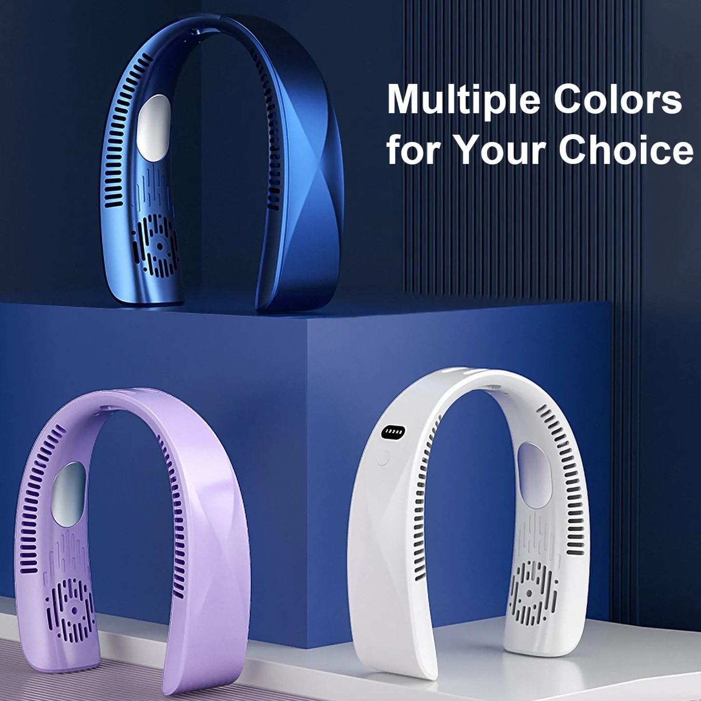 🔥50% Sale🔥TEC Ice Porcelain Cooling Portable Hanging Neck Fan❄️