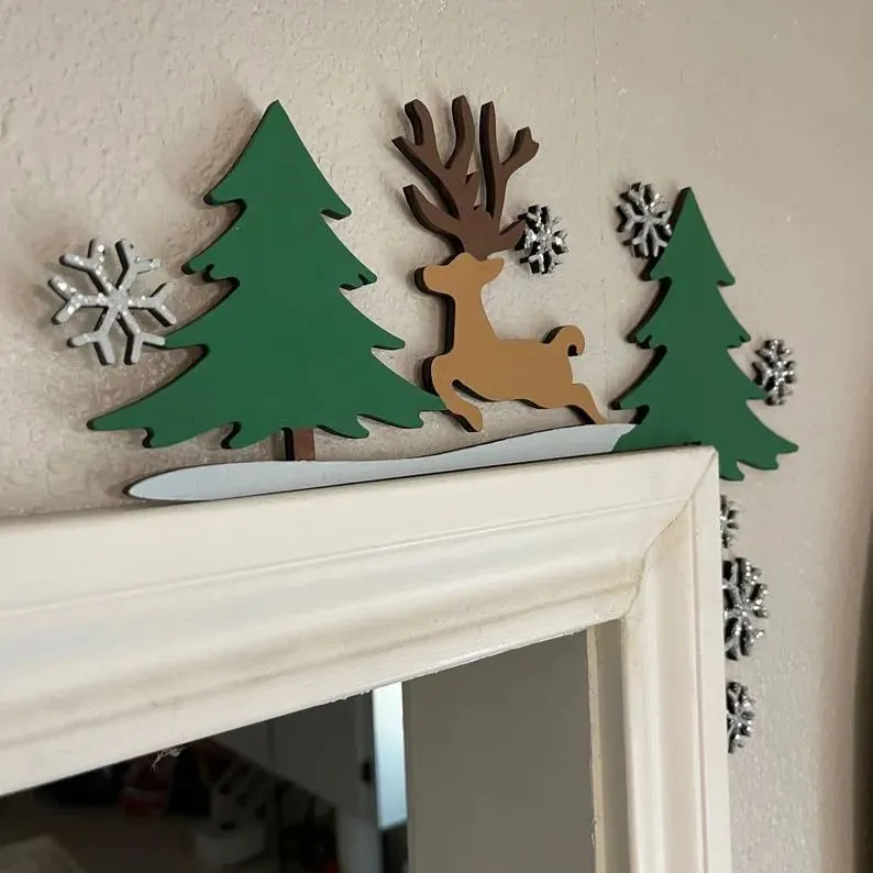 🎅Metal Christmas Door Topper