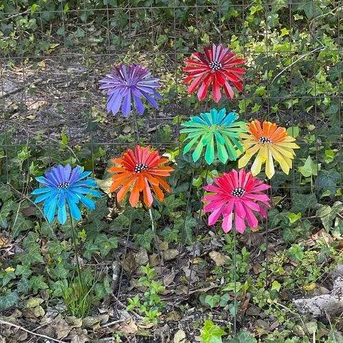 🔥Hot Sale 50% Off🔥🌸Metal Flower Garden Stakes
