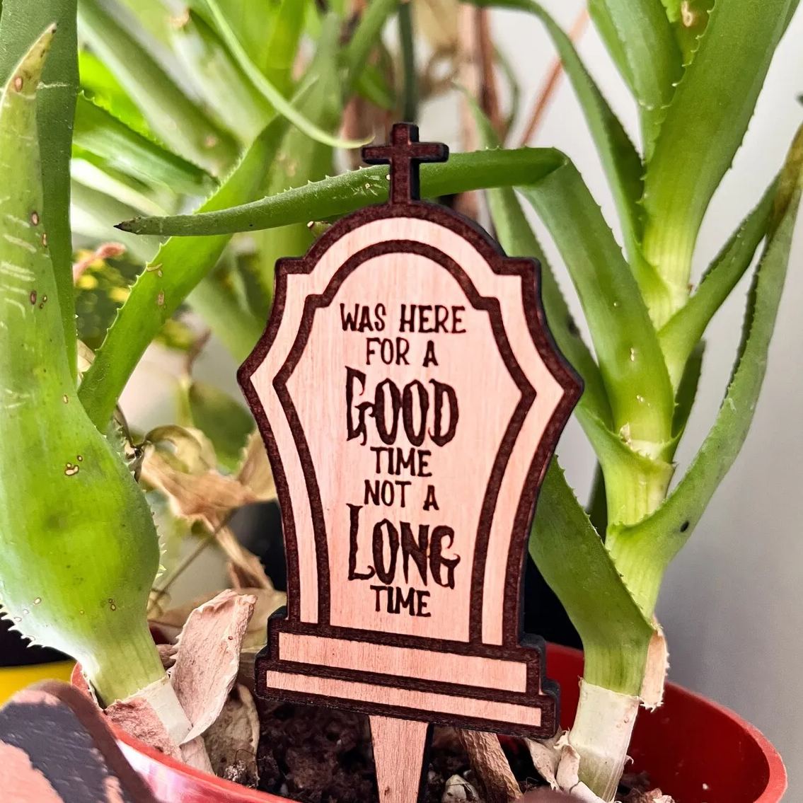 🪦Halloween Funny Tombstone Plant Stakes🤣