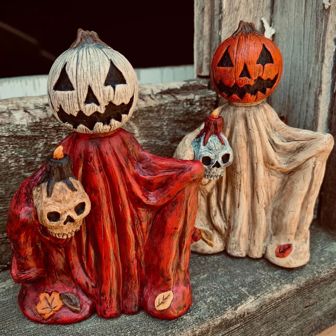 Halloween Scary Pumpkin Statue