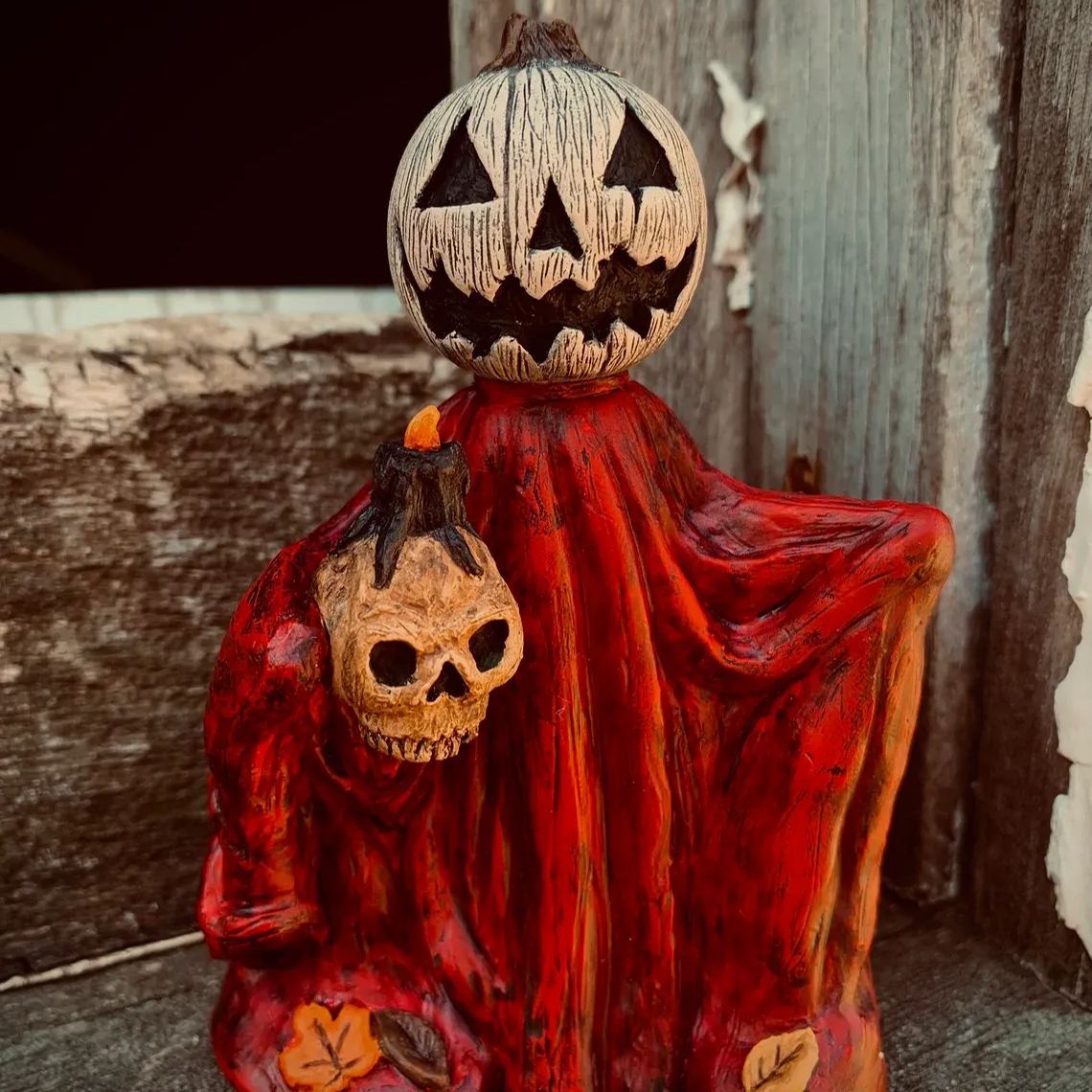 Halloween Scary Pumpkin Statue