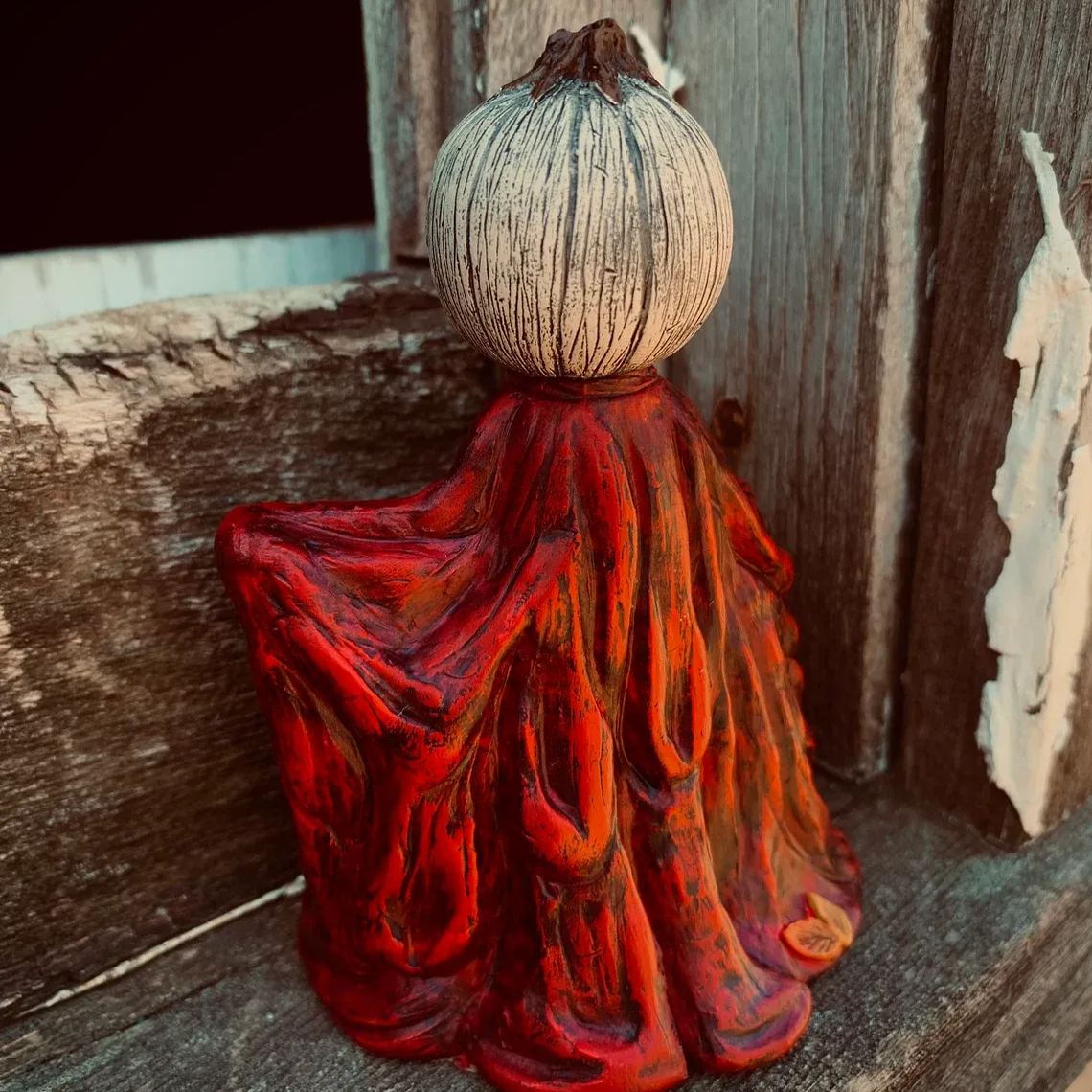 Halloween Scary Pumpkin Statue 