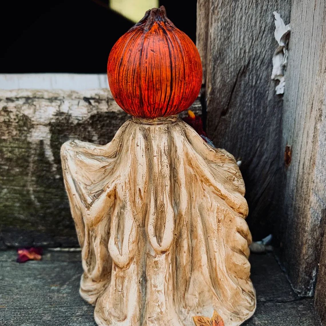 Halloween Scary Pumpkin Statue 