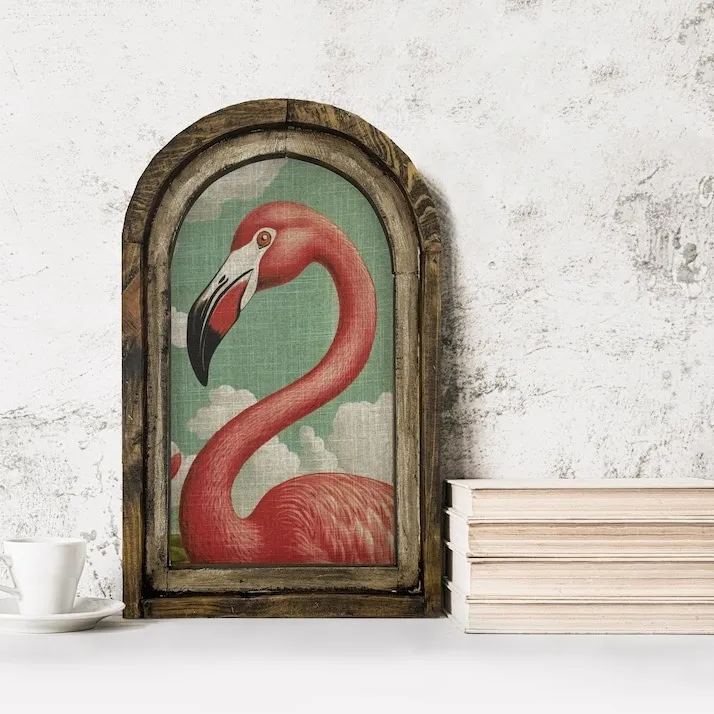 🔥Hot Sale 50% Off🔥🦩Watercolor Flamingo Wall Art